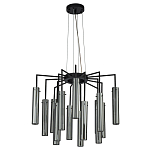 Люстра со стеклянными цилиндрическими плафонами Luminous Cylinders Smoky варинант исполнения - 2 | Loft Concept во Владивостоке