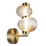 Бра с 2-мя рифлеными стеклянными шарами Marcelh Light варинант исполнения - 6 | Loft Concept во Владивостоке