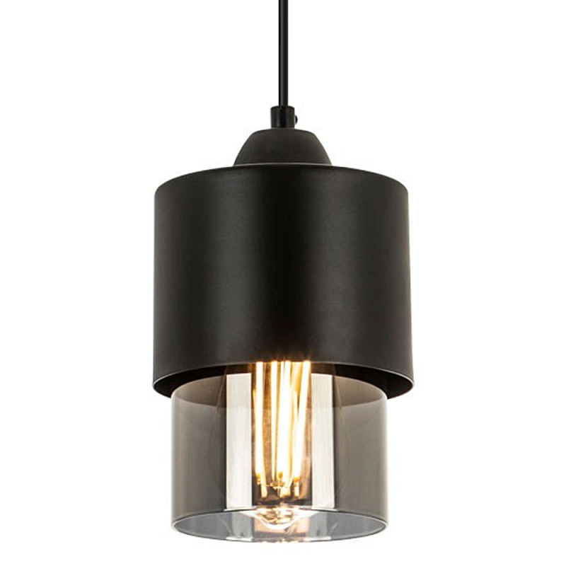 Подвесной светильник с плафоном из дымчатого стекла Volta Flos Hanging Lamp Черный Дымчатый (Smoke) Подвесной светильник с плафоном из дымчатого стекла Volta Flos Hanging Lamp Черный Дымчатый (Smoke) во Владивостоке | Loft Concept