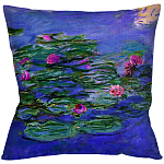 Подушка декоративная с цветочным принтом Impressionism in Art варинант исполнения - 1 | Loft Concept во Владивостоке
