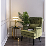 Столик журнальный золотой с темным стеклом Tastiness варинант исполнения - 3 | Loft Concept во Владивостоке