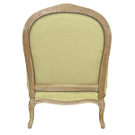 Кресло Ava Classical Armchair green striped flax варинант исполнения - 2 | Loft Concept во Владивостоке