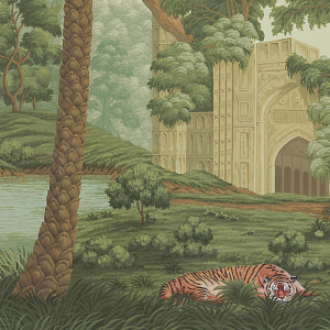 Обои ручная роспись River Scenes of Bengal Verdoyant