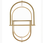 Комплект из 2-х приставных столиков на металлическом основании цвета латунь Ambassador варинант исполнения - 3 | Loft Concept во Владивостоке