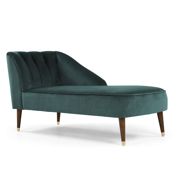 Кушетка Chaise Longue, Peacock Blue Velvet Бирюзовый Кушетка Chaise Longue, Peacock Blue Velvet Бирюзовый во Владивостоке | Loft Concept