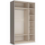 Шкаф 3-х дверный с зеркальными дверями Satin Furniture варинант исполнения - 2 | Loft Concept во Владивостоке