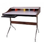 Письменный стол с 2-мя чёрными выдвижными ящиками и нишей с цветными разделителями Ballan варинант исполнения - 2 | Loft Concept во Владивостоке