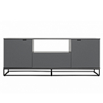 ТВ-тумба цвета графит с  2-мя дверцами и ящиком Strict Lines варинант исполнения - 2 | Loft Concept во Владивостоке
