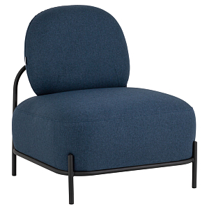 Кресло в синей рогожке COLOR BLOCK