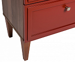 Тумба прикроватная красная из массива бука с 2-мя ящиками Wenge Light варинант исполнения - 4 | Loft Concept во Владивостоке