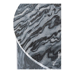 Столик кофейный с столешницей из черного мрамора Compact Black Marble Table варинант исполнения - 5 | Loft Concept во Владивостоке