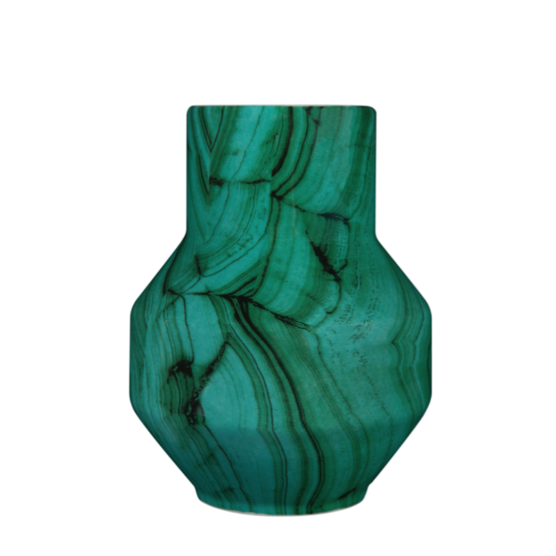 Ваза Malachite Vase rubikon low Малахит во Владивостоке | Loft Concept 