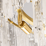 Люстра круглая с прозрачными стержнями разной длины Textured Glass Chandelier варинант исполнения - 6 | Loft Concept во Владивостоке