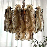 Люстра из круглых стеклянных элементов Vienna варинант исполнения - 3 | Loft Concept во Владивостоке