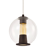 Подвесной светильник с плафоном в форме шара Inner Gleam Orb black  варинант исполнения - 1 | Loft Concept во Владивостоке
