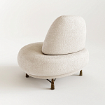 Кресло Vinsen обивка букле молочного цвета варинант исполнения - 2 | Loft Concept во Владивостоке