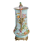 Ваза с птичкой из фарфора с бронзовыми элементами Garden of Eden варинант исполнения - 3 | Loft Concept во Владивостоке