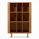 Буфет из ясеневого шпона с открытыми полками и 2-мя раздвижными дверями Toinette варинант исполнения - 3 | Loft Concept во Владивостоке