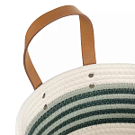 Корзина для хранения с ручками плетеная Interlacement Green  варинант исполнения - 2 | Loft Concept во Владивостоке