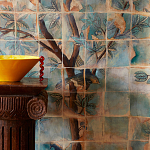 Обои ручная роспись Braganza Standard colourway on dyed paper варинант исполнения - 1 | Loft Concept во Владивостоке