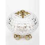 Конфетница из прозрачного рельефного стекла Eden Garden варинант исполнения - 2 | Loft Concept во Владивостоке