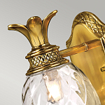 Бра для ванных комнат с прозрачным стеклянным плафоном в форме ананаса и декоративным основанием с рельефным узором Hinkley варинант исполнения - 2 | Loft Concept во Владивостоке