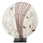 Настольная лампа из перламутра и дерева на подставке Indonesian Petal варинант исполнения - 3 | Loft Concept во Владивостоке