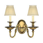 Бра с 2-мя бежевыми абажурами в классическом стиле Hinkley варинант исполнения - 1 | Loft Concept во Владивостоке