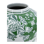 Ваза с зелеными цветочными и птичьими мотивами Vase Inspired by Nature варинант исполнения - 3 | Loft Concept во Владивостоке