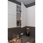 Кухонный гарнитур белый акриловый фасад Eveline White Kitchen Set варинант исполнения - 3 | Loft Concept во Владивостоке