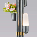 Торшер светодиодный с серым металлическим каркасом Generosity варинант исполнения - 3 | Loft Concept во Владивостоке