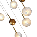 Люстра светодиодная с сферическими стеклянными плафонами Splatter варинант исполнения - 7 | Loft Concept во Владивостоке