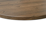 Стол журнальный c коричневой круглой столешницей на трех металлических ножках Charm Coffee Table варинант исполнения - 4 | Loft Concept во Владивостоке