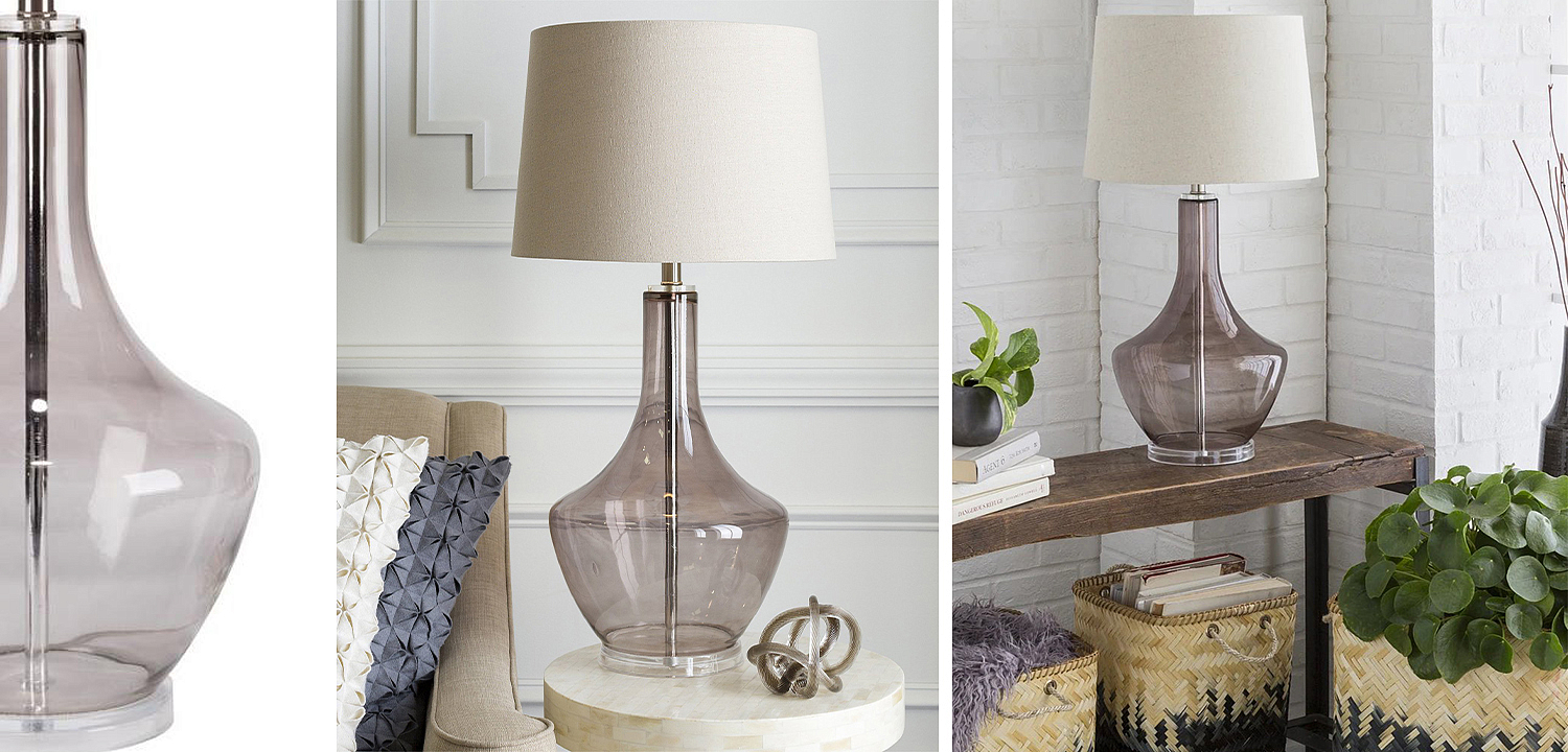 Настольная лампа Fantina Table lamp gray Настольная лампа Fantina Table lamp gray - Loft-Concept во Владивостоке