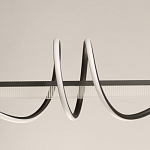 Люстра линейная черного цвета с волнообразным металлическим элементом Luke Lampco Tracer Lamp варинант исполнения - 3 | Loft Concept во Владивостоке