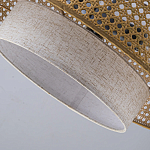 Подвесной светильник с декоративным поясом из плетеного бамбука Biuloggicu варинант исполнения - 8 | Loft Concept во Владивостоке