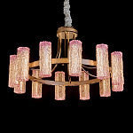 Люстра круглая с текстурными цилиндрическими плафонами Glimpse варинант исполнения - 1 | Loft Concept во Владивостоке