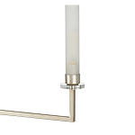 Люстра с 6-ю белыми матовыми плафонами из стекла в форме цилиндра Longitude варинант исполнения - 1 | Loft Concept во Владивостоке