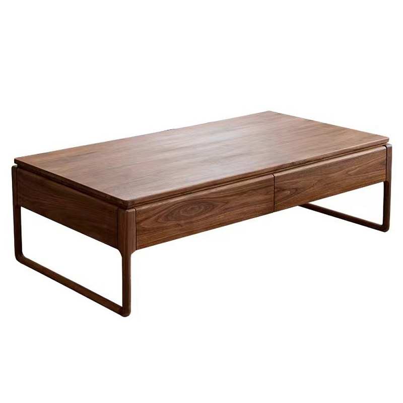 Кофейный стол из массива дерева с 4-мя ящиками Walnut Wood Table Орех Кофейный стол из массива дерева с 4-мя ящиками Walnut Wood Table Орех во Владивостоке | Loft Concept