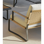 Дизайнерское уличное кресло на металлическом каркасе PHOENIX Armchair варинант исполнения - 6 | Loft Concept во Владивостоке