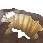 Кофейный стол Burl Exotic tree Coffee Table Black варинант исполнения - 3 | Loft Concept во Владивостоке