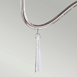 Люстра цвета никель с прозрачными стеклянными подвесками в форме капель Elstead Lighting варинант исполнения - 12 | Loft Concept во Владивостоке