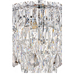 Люстра круглая с хрустальными подвесками на серебряном каркасе Roul Crystal Light варинант исполнения - 12 | Loft Concept во Владивостоке