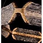 Люстра кольцевая с текстурным природным рисунком IceFlame варинант исполнения - 2 | Loft Concept во Владивостоке