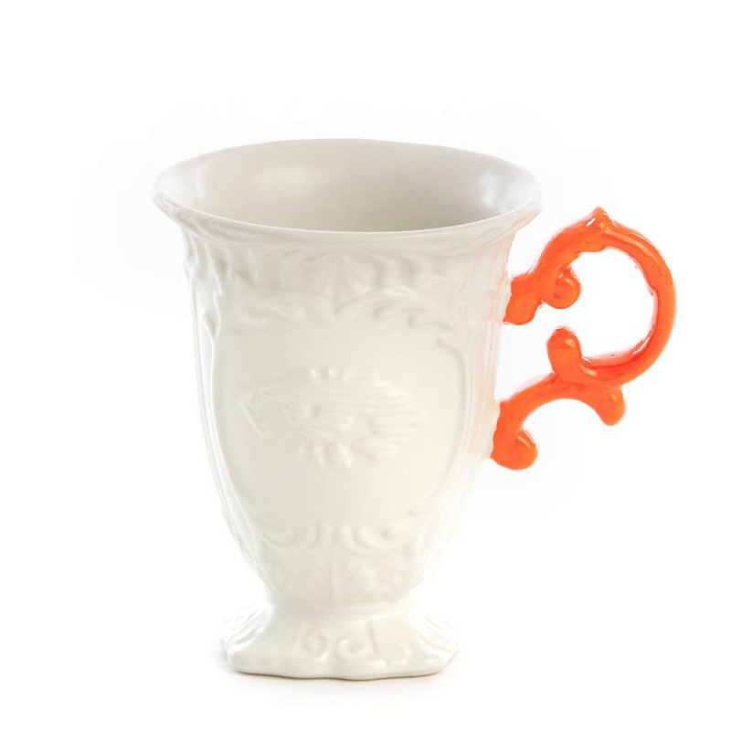 Кружка Seletti I-Mug Orange Белый Оранжевый Кружка Seletti I-Mug Orange Белый Оранжевый во Владивостоке | Loft Concept