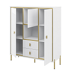 Буфет белый трёхдверный с двумя ящиками Antique Order варинант исполнения - 2 | Loft Concept во Владивостоке