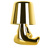 Настольная лампа фигурная золотого цвета с гладким абажуром Высота 16 см Sophia варинант исполнения - 4 | Loft Concept во Владивостоке