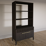 Стеллаж Primo с ящиками Темный орех варинант исполнения - 2 | Loft Concept во Владивостоке