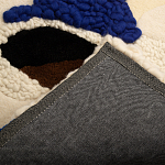 Ковер ручной работы Electric blue and popcorn варинант исполнения - 8 | Loft Concept во Владивостоке