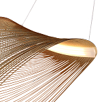 Подвесной светильник фигурный из деревянных прутьев Ecofriendly Light Source варинант исполнения - 4 | Loft Concept во Владивостоке